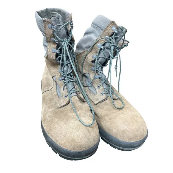 Belleville Gortex Mens Tan Suede Tacticle Combat Boots Sz 13W SKU 9398 - Picture 13 of 13